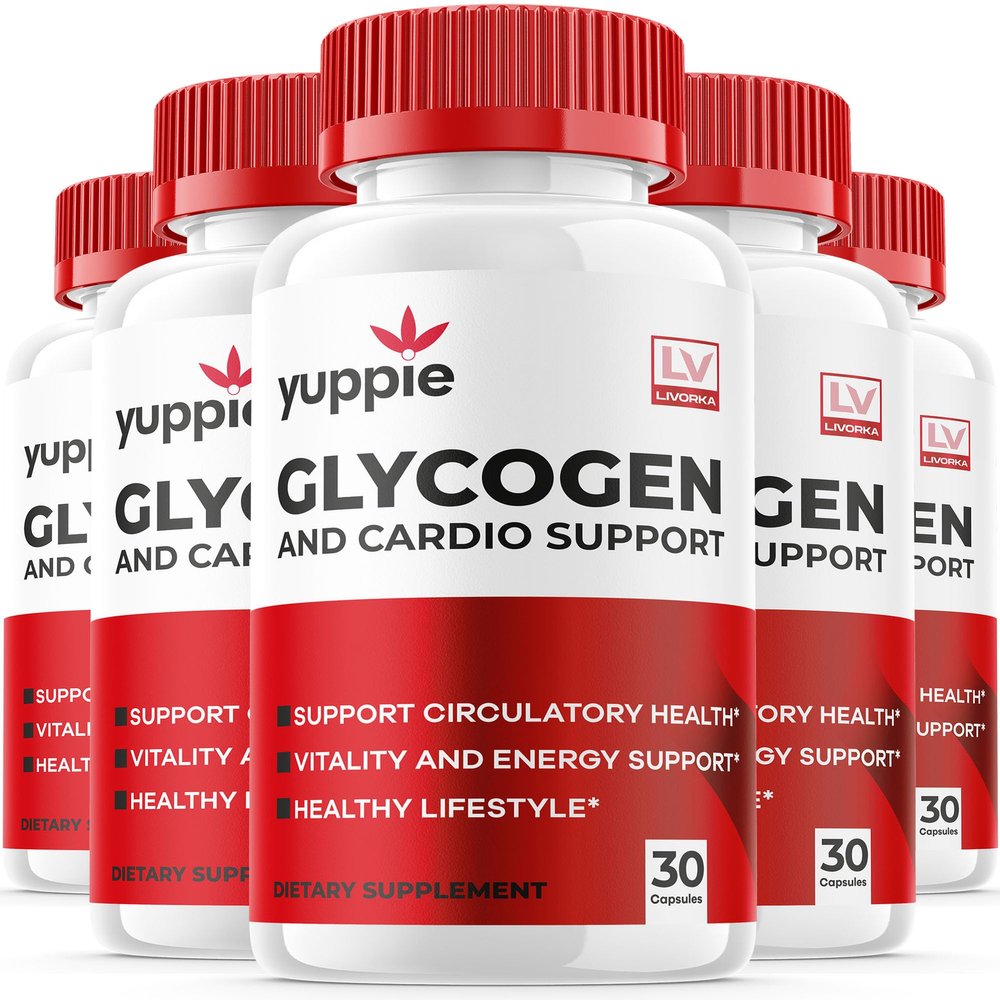 (5 Pack) Yuppie Glycogen Capsules, Yuppie Pills, Yuppie Vitamins Capsules, Yuppie Glycogen Advanced Formula, Yuppie, Yuppie Gummies 150 Capsules for 5 Months