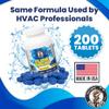 HVAC GUYS  Flow Treat Tabs - 1200 Tablets | AC Drain Line Cleaner | Prevents Odors, Keeps HVAC Drain Pan Clean, Prevents Overflow | One Tablet Lasts up to 4 Weeks view 2