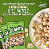 GIANTS Pistachios Variety Pack - Healthy Snacks, In Shell Pistachios Individual Packs, Pistachio Mix w/Original, Dill Pickle, Sour Cream and Onion Pistachio Nuts, Travel Snacks - 5 oz Bags (3 Pack) view 4