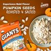 GIANTS Pumpkin Seeds - Pumpkin Seeds in Shell, Pumpkin Seeds to Eat, Roasted and Salted, Whole Pumpkin Seeds with Shell, High Protein Snack with 15g Protein Per Serving - 5.15 oz (Pack of 2) view 4