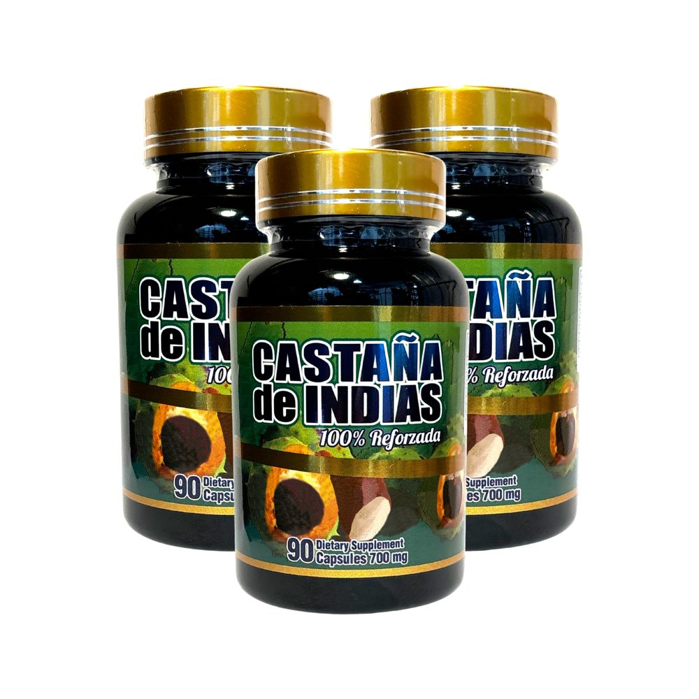 Productos El Colibri Castaa de Indias (Horse Chestnut) 700mg 90 Capsules (3)