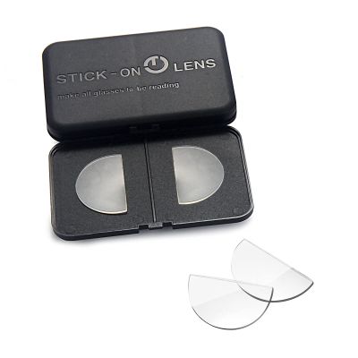 OKH Stick on Readers Clear Magnifying Bifocal Lens for Any Glasses, Reusable and Waterless(+1.75)