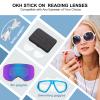 OKH Stick on Readers Clear Magnifying Bifocal Lens for Any Glasses, Reusable and Waterless(+1.75) view 2
