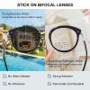 OKH Stick on Readers Clear Magnifying Bifocal Lens for Any Glasses, Reusable and Waterless(+1.75) view 3