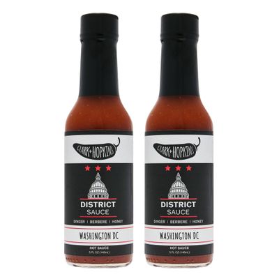 Clark + Hopkins District Sauce, Washington DC Dipping Sauce/Finishing Touch, with Ginger, Aromatic Berbere Spices & Honey, 5 oz (2 Pack)