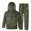 Tongcamo Mosquito Net Suit Camo Hunting Mesh Suit Bug Net Clothing with Hood for Outdoor Protection No-See-Ums Garden Camping view 1