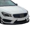 Compatible For Mercedes Benz CLA Class C117 W117 CLA200 CLA260 CLA45 AMG 2013-2015 Front Bumper Spoiler Lip Car Splitter Trim Part(Glossy Black) view 3