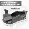 FitVille Diabetic Shoes for Men Extra Wide Width, Swollen Feet Shoes for Diabetics Pain Relief (Grey, 13 Wide) view 2