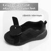 FitVille Diabetic Shoes for Men Extra Wide Width Orthopedic Swollen Feet Shoes, Neuropathy Foot Pain Relief Walking Sneakers for Elderly Seniors with Parkinson's (Black, 13 Wide) view 2