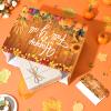 1PC Fall Harvest Gift Bag with Tissue Papers and Card, Happy Y'all Gift Bag Autumn Maple Leaves Pumpkin Gift Bag Thanksgiving Fall Gift Wrapping Paper Treat Bags for Thanksgiving Day Fall Party Favors view 4