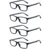 RaoOG Reading Glasses for Men/Women with Spring hinges 2.00 Blue Light Blocking Lenses, Black/Blue Frame Readers with Case view 2