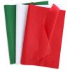 SANNIX 100 Sheets Christmas Tissue Paper, Red Green White Wrapping Tissue Paper for Christmas Gift Bags Wrapping DIY Crafts Holiday Xmas Party Decoration 19.7 13.8 Inch view 1