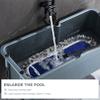 Floor Mount Wash Station, Portable Bathroom/Warehouse/KitchenSink Mop Service Basin with Drain Button and Faucet, Utility Slop Sink view 2