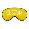 Ubvcxswaq Custom Eye Mask Upload Your Own Picture Text Image Logo Design Your Own Personalized Eye Shade Breathable and Comfortable Adjustable, Gold, 8.1"x4.1" view 1