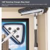 43 63 83 in Extendable Window Cleaner, Hangable Window Washing Kit & Window Cleaning Tool for Shower Glass Door/ Tiles, Microfiber Window Scrubber with Rotating Triangle Mop Head(110 - 210 cm/43.3 - 8 view 4