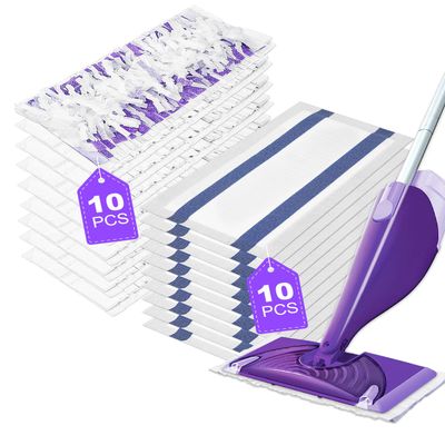 20 Pack Disposable Mop Pad Refills for Swiffer Wet Jet Spray MopDry&Wet Mopping Pad Compatible with Swiffer Wet Jet Multi Surface WetJet Pad for Floor Cleaning