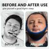 Anti Snoring Chin Strap, Adjustable Stop Snoring Chin Straps for CPAP Users, Jaw Strap for Sleeping for Men Women (Blue) view 4