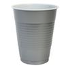 VeZee Disposable, Solid Color, Durable Hanna K. Signature Plastic Cups in Silver, 18 oz: Ideal for Parties, Events, and Everyday Beverage Needs:250CT view 1