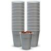 VeZee Disposable, Solid Color, Durable Hanna K. Signature Plastic Cups in Silver, 18 oz: Ideal for Parties, Events, and Everyday Beverage Needs:250CT view 4