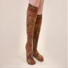 Lymphedivas Bahama Mama Mocha Medical Graduated Compression Sock Pair 30-40mmHg (Long Closed-Toe 30-40 mmHg X-Large) view 2