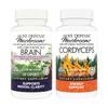 Host Defense Bundle with MycoBotanicals Brain* Capsules, 60 Count & Cordyceps Capsules, 60 Count - Support Memory & Focus - Support Immune Health & Energy* view 1