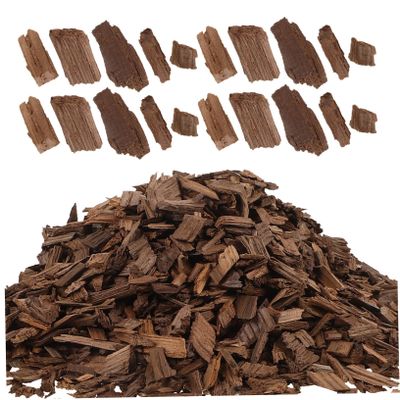 FELTECHELECTR Pack of Medium Chips for Home Brewing Enhance Red Wine Aroma Oak Chips for Wine Making and Whiskey Aging Home Brewing Accessory