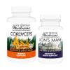 Host Defense Bundle with Cordyceps Capsules, 120 Count & Lion's Mane Capsules, 30 Count - Support Immune Health & Energy - Support Brain Health, Memory & Focus* view 1