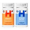 Habit Huge Mood Bundle - Energy (60 Capsules) + Stress Relief (60 Capsules) Supplements. Supports Alertness and Focus, Supports Relaxation & Mood Balance, Vegan, Non-GMO view 1