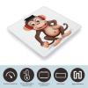 Weight Scale, Naughty Monkey Print Digital Scale Bathroom Scale LCD Display Scale Portable Scale Fitness Scale Household Scale view 3