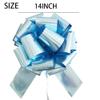 1Pc 14 Inch Extra Large Bow,Giant Gift Bow,Large Gift Bow for Cars Decor, New Houses, Gift Basket, Presents, Wreath, Decoration, Office, Valentine's Day (Light Blue) view 2