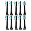 Replacement Toothbrush Heads Compatible with MySmile Electric Toothbrush, 10 Pack Black view 1