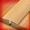 TAJMDGW PVC T Molding Floor Transition Strip, Self Adhesive Threshold Reducer for Joining Floor Gaps, Floor Flat Divider Strip, Doorway Edge Trim Ramp(Oak) view 1