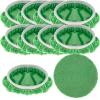 Abizarch 10Pcs Reusable Mop Pads Microfiber Mop Head Pads for 10-12 Inch Mop Machine Washable Dry Sweeping Cloths Wet Mopping Cloths Mop Refill Pads Wet Pads for Home Kitchen(Green) view 1