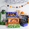 16Pcs Halloween Treat Boxes Halloween Cookie Boxes with Window Ghost Boo Pumpkin Skull Black Cat Pattern Bakery Boxes for Cupcake Candies Donuts for Trick or Treat Party Supplies view 4