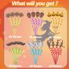 24Pcs Bling Glitter Halloween Party Favors Straws Bats Pumpkin Witch Ghost Straws for Halloween Party Supplies Birthday Party Decoration with 2 Cleaning Brush. view 2