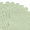NatNarr 120 Pcs Cocktail Napkins Sage Green Disposable Dessert Beverage Napkin Scalloped Paper Napkin for Wedding, Bridal Baby Shower, Anniversary Reception, 5 x 5 Inch view 3