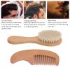 Baby Brush and Comb Set, Multifunction Composite Wood Wool Hair Brush, Tool for Soft Goat Bristles Wooden Massage Men Oil Head Style Beard view 3
