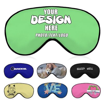 Customizable Sleep Masks Soft Blackout Comfortable Flexible Reusable, Custom Sleep Mask for Man Woman Kid, Custom Blindfold Long Flight Must-Haves, Dorm Room Essentials,#LightGreen