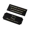 SINKAA 6"Wx2.5"H Personalized Name Plate,Custom Engraved Name Plaque,Black view 2