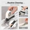2024 New 2 in 1 Groove Cleaning Brush Window Track Cleaning Tools, Multipurpose Hard Bristle Crevice Cleaning Brush with Hidden Scraper, Shutter Door Window Track Kitchen Cleaning Kit (Orange 1pcs) view 2
