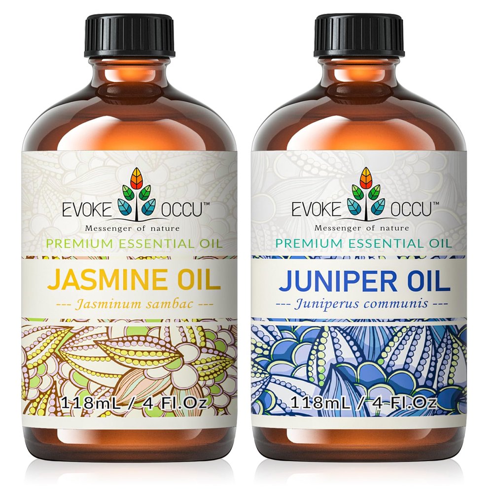 EVOKE OCCU Jasmine Essential Oil and Juniper Essential Oil - 4 Fl Oz