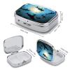 Square Pill Box Hammerhead Sharks Pill Case 2 Compartment Medicine Pill Organizer for Purse & Pocket Portable Travel Pillbox Medicine Vitamin Cod Liver Oil Storage Box Organizer view 2