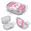 Square Pill Box Polar Bear Pill Case 2 Compartment Medicine Pill Organizer for Purse & Pocket Portable Travel Pillbox Medicine Vitamin Cod Liver Oil Storage Box Organizer view 2