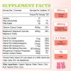 2 Pack Calcium Magnesium Zinc Gummies, Calcium Magnesium 2:1 Ratio with Vitamin D3 & B12 for Suppor Muscle, Mood and Immunity, 120 Vegan Cherry Flavor Gummies view 2