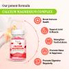 2 Pack Calcium Magnesium Zinc Gummies, Calcium Magnesium 2:1 Ratio with Vitamin D3 & B12 for Suppor Muscle, Mood and Immunity, 120 Vegan Cherry Flavor Gummies view 4