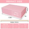 RayofSun Pink Gift Box,13.8" x 9" x 4.3" Large Groomsmen Proposal Box with Magnetic Closure Lid and Ribbon for Anniversary Wedding Birthday Graduation Festivals (5 Pack) view 2