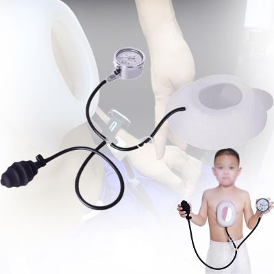 Pectus Excavatum Orthosis Brace,Pectus Excavatum Vacuum Bell - Pectus Excavatum Orthosis Brace,Chest Support,with Pressure Gauge,M
