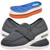 Mge Womens Wide Width Shoes Adjustable Strap Sneakers for Elderly Diabetic Plantar Fasciitis Swollen Feet Plantar Fasciitis Arch Support Walking Slippers for Foot and Ankle Pain Relief(Gray,5) view 1