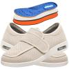 Mge Womens Wide Width Shoes Adjustable Strap Sneakers for Elderly Diabetic Plantar Fasciitis Swollen Feet Plantar Fasciitis Arch Support Walking Slippers for Foot and Ankle Pain Relief(Beige,8.5) view 1