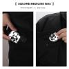 Square Pill Box Cute Pandas Pill Case 2 Compartment Medicine Pill Organizer for Purse & Pocket Portable Travel Pillbox Medicine Vitamin Cod Liver Oil Storage Box Organizer view 4
